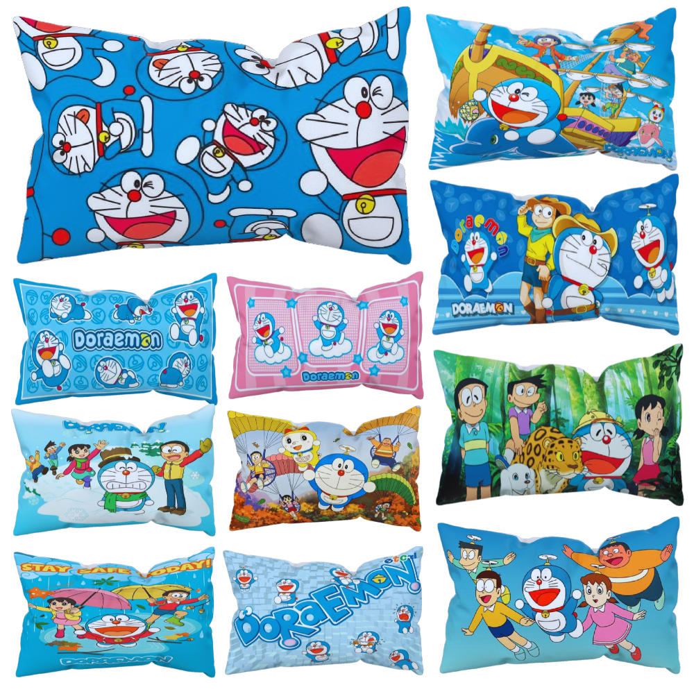 Sarung Bantal Tidur Anak (Sarung) Motif Kartun Ukuran 45x35 cm Motif Doraemon by.Shafiyyah sarban