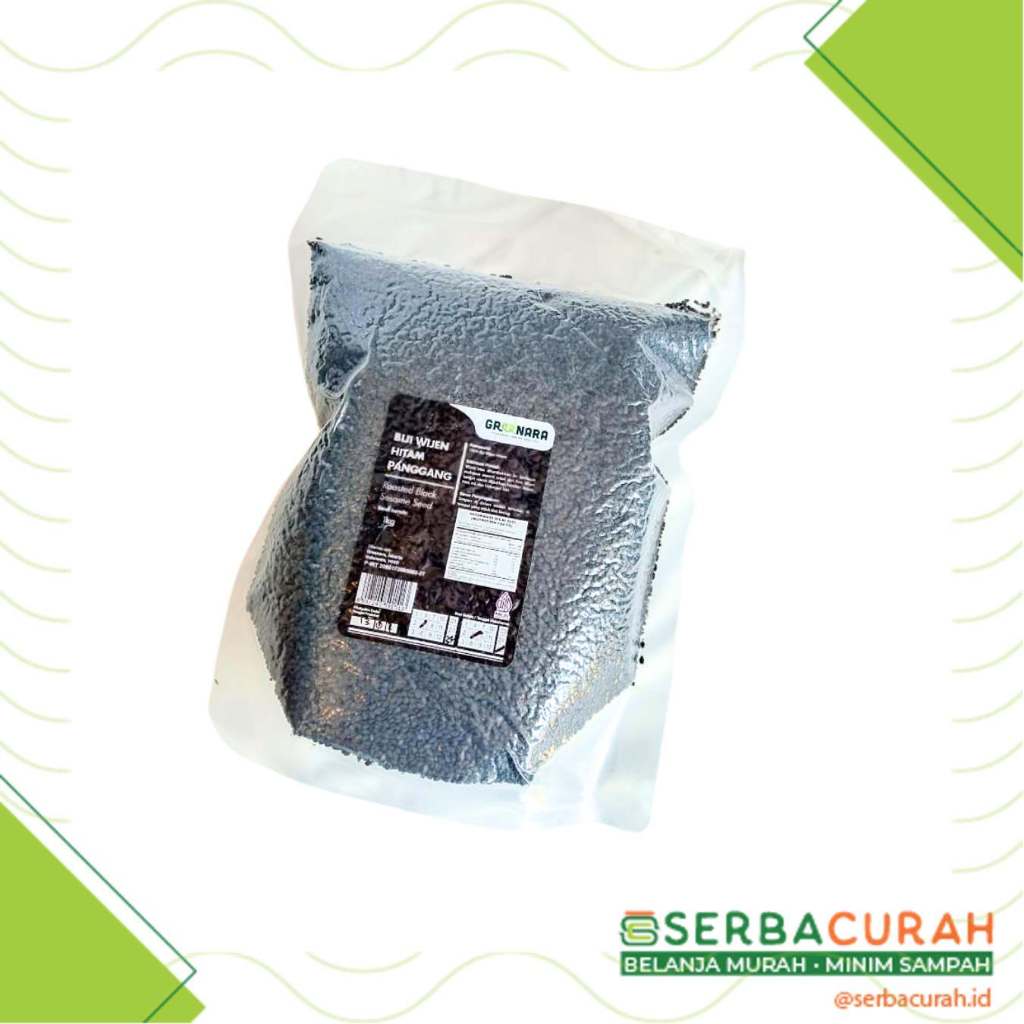 

Roasted Black Sesame Seed | Biji Wijen Hitam Panggang | Kemasan 1 kg