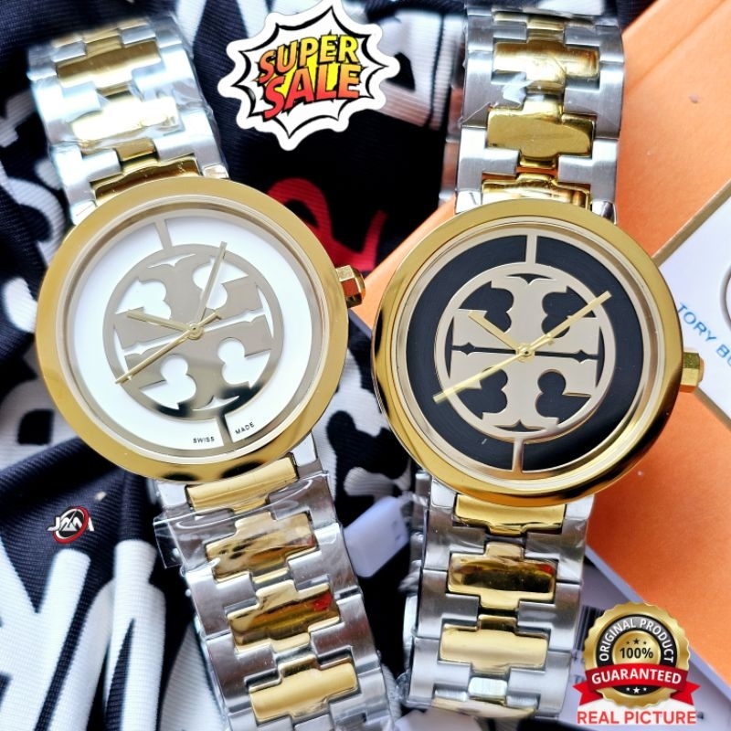 Tory Burch Reva Dual Tone Mix Gold Original Jam Tangan Wanita 36mm