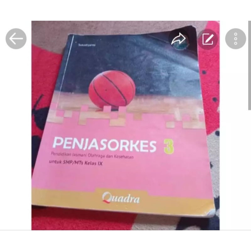 Buku Penjas Olahraga Kelas 9 SMPK BPK PENABUR Quadra
