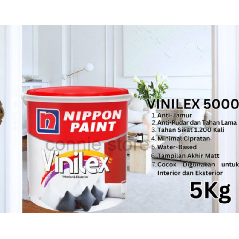 VINILEX KEMBANG 5000 5kg vinilex mawar Nippon Paint interior Exterior