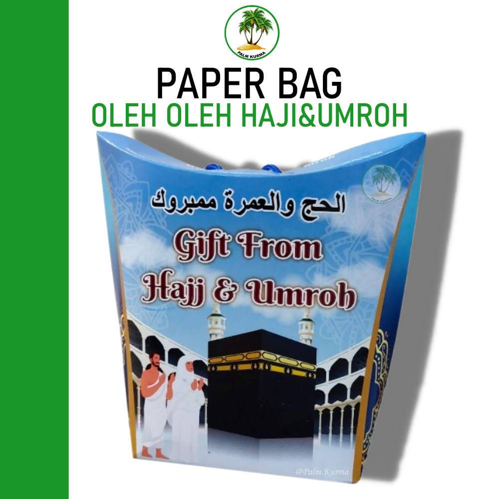 Paper bag Gift From Haji&Umroh/Paper bag Paket Oleh-Oleh Haji Dan Umroh [50PCS]