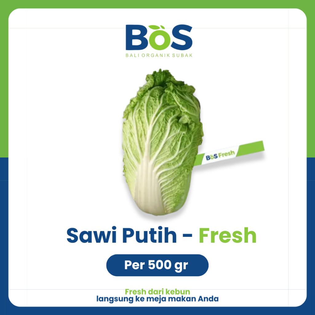 

Sawi Putih per 500gr - Bos Fresh