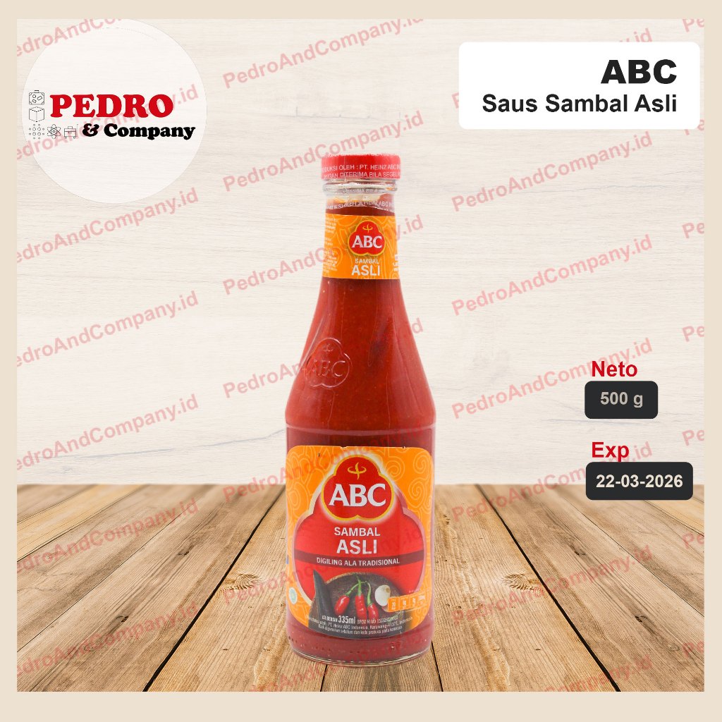 

ABC sambal ASLI pedas 335 ml - saos saus chili cabe sauce sambel