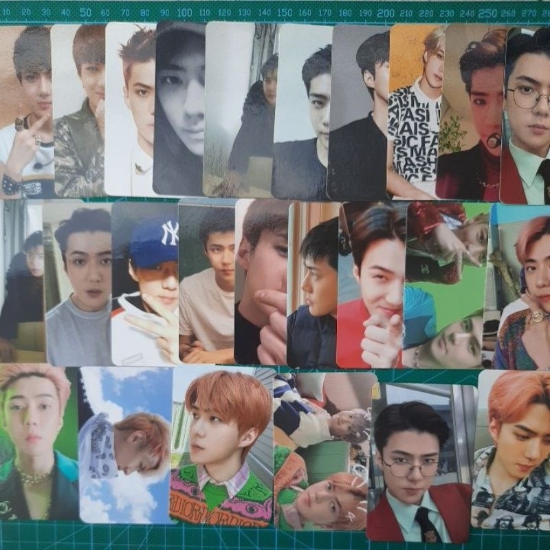 [EACH] exo sehun photocard official album pc mama overdose korpress love me right sing for you unive