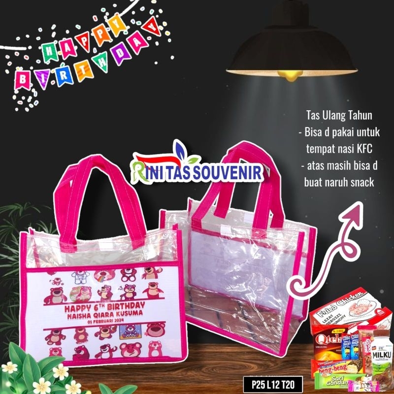 

TAS ULANG TAHUN MIKA TRANSPARAN TAS KANTONG MIKA TRANSPARAN TAS ULANG TAHUN BEST SELLER