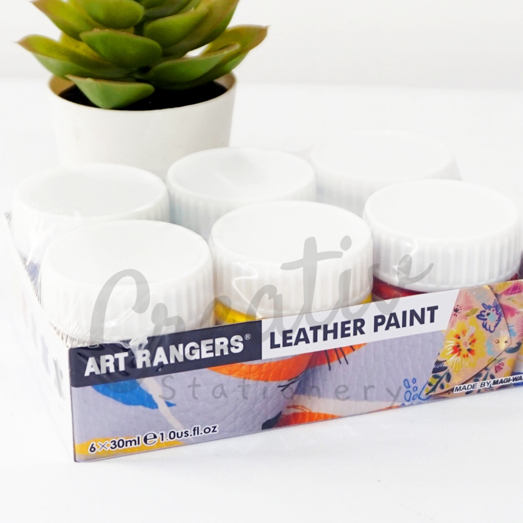

ART RANGERS Leather Paint Cat Kulit Water Based 6 Warna X 30 Ml