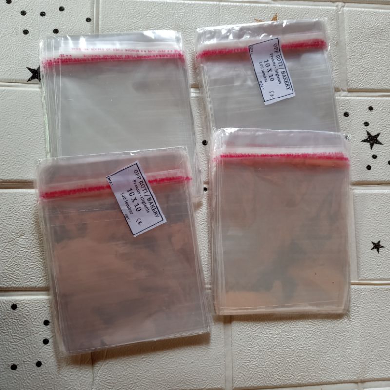 

NANSTORE| Plastik OPP Bungkus Roti - Plastik Ukuran 10x10 cm (100 pcs)