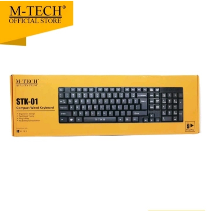 Keyboard  PC keyboard komputer keyboard laptop merk m-tech keyboard usb