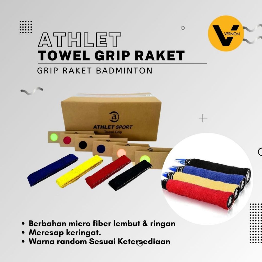Grip Kain Towel Handuk Pegangan Raket Badminton Grip Handuk Pegangan Raket