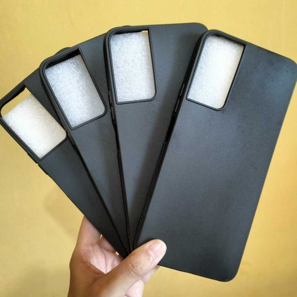 Case AQUOS V6 5G / AQUOS V7 PLUS Case Black Matte Casing Premium Slim Exellent Cover Soft Matte