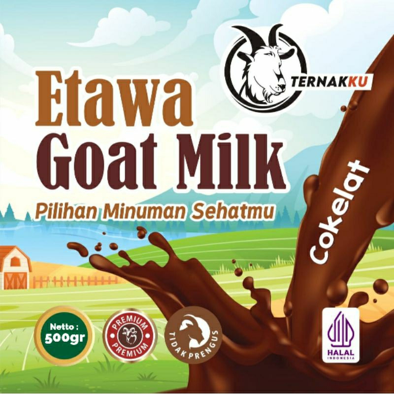 

Etawa Goat Milk Ternakku Rasa Coklat 500gr