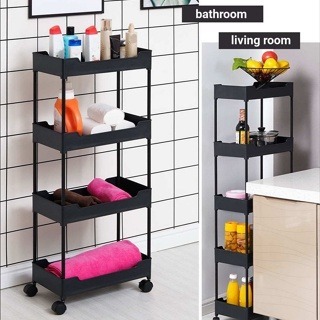 Rak Susun 4 Tingkat Dengan Roda Bisa Didorong Rak Serba Guna Rak Multi Fungsi Rak Tempat Alat Alat M
