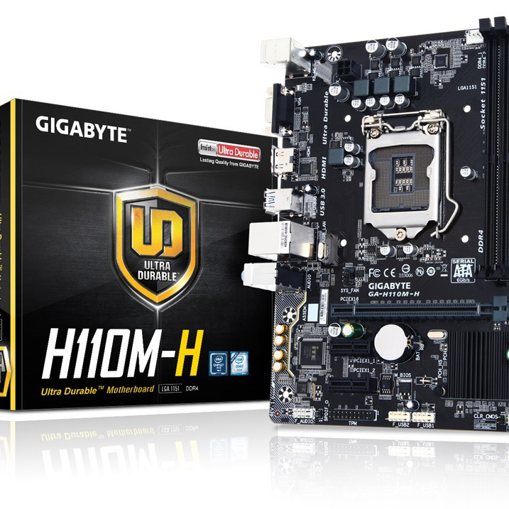 MOTHERBOARD GIGABYTE H110M H LGA 1151 RESMI