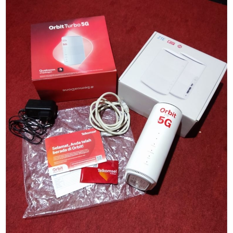 Modem WiFi Telkomsel Orbit Turbo 5G Bonus Kartu Orbit