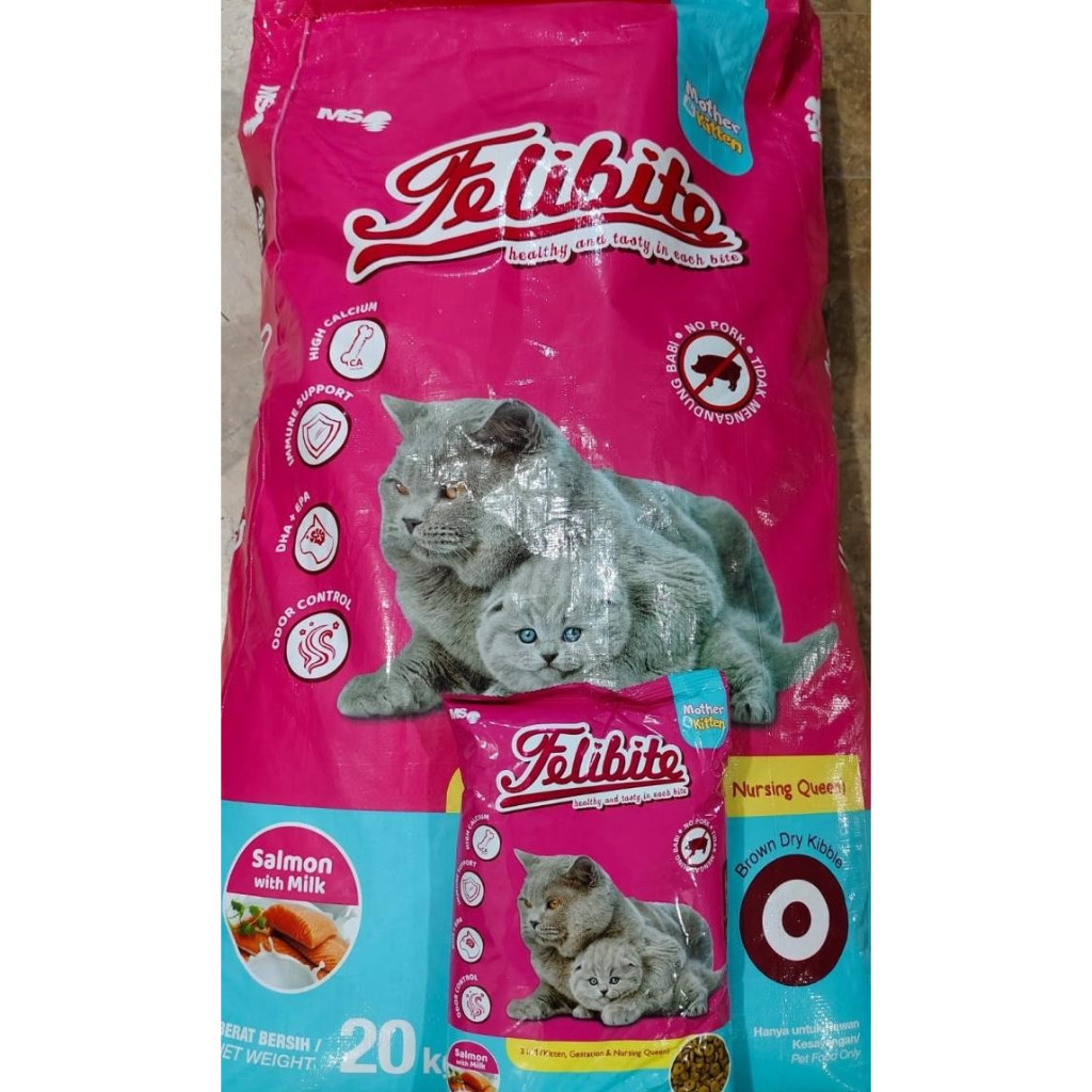 Makanan Kucing Felibite Mother Kitten Salmon 20 Kg