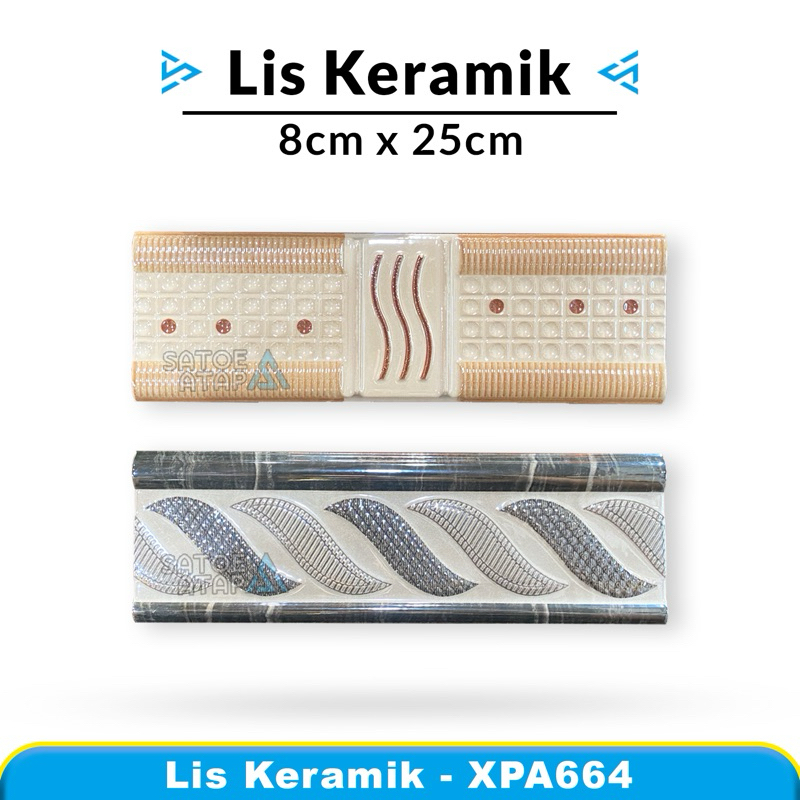 Lis Keramik Dinding Kamar Mandi Dapur XPA664 8x25