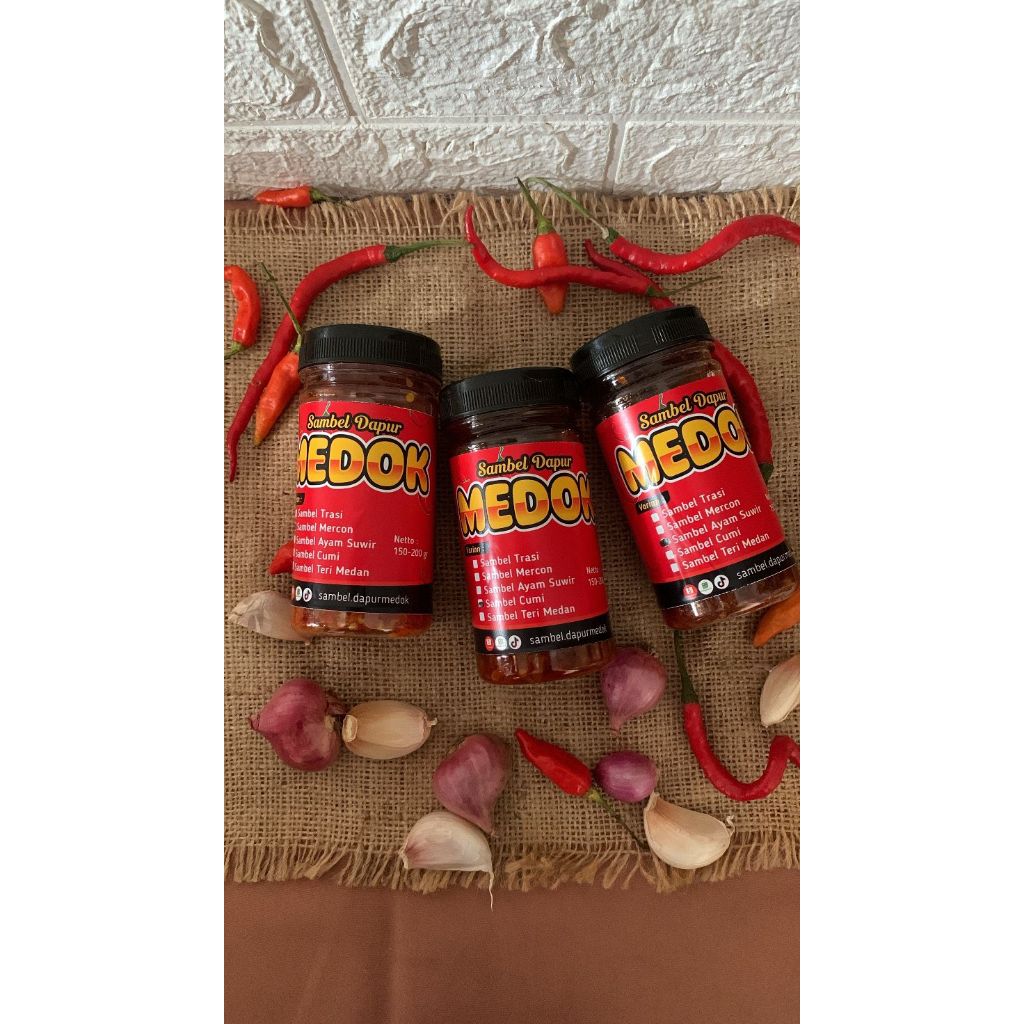 

MEDOK [ SAMBEL MEDOK ASLI CABE varian cumi , Sambel mercon , Sambel ayam suwir , Sambel teri medan , Sambel trasi PEDES BANGET