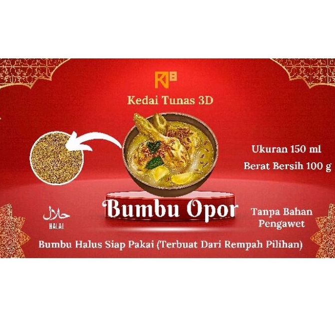 

BUMBU OPOR HALUS 150ML 100GRAM (HALAL) - SATUAN