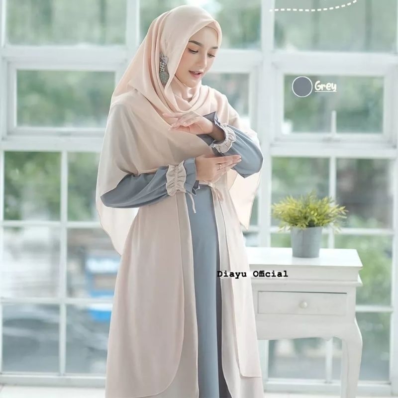 Gamis Remaja Premium Toyobo Kombinasi Kekinian Modanesia