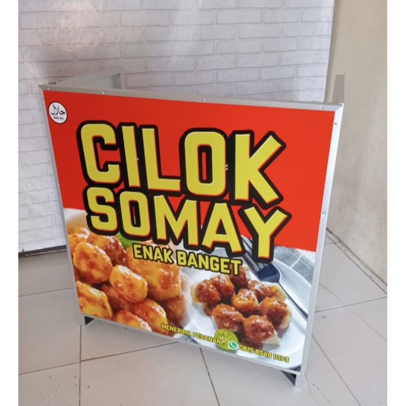 Meja Kompor Lipat 2 Tungku Body Full Stiker