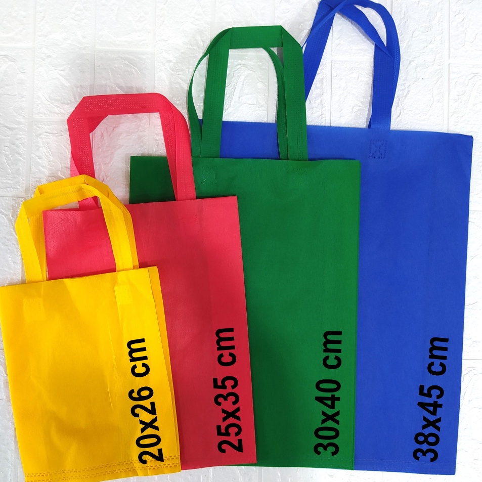 

Ready Stok Tas Souvenir Goodie Bag Tas Spunbond Tali Kantong Belanja