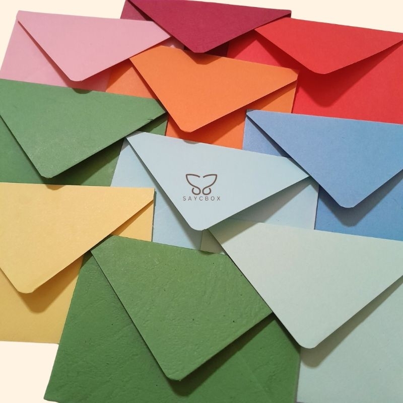 [A8] Amplop mini warna warni tebal ukuran A8 amplop aesthetic kecil