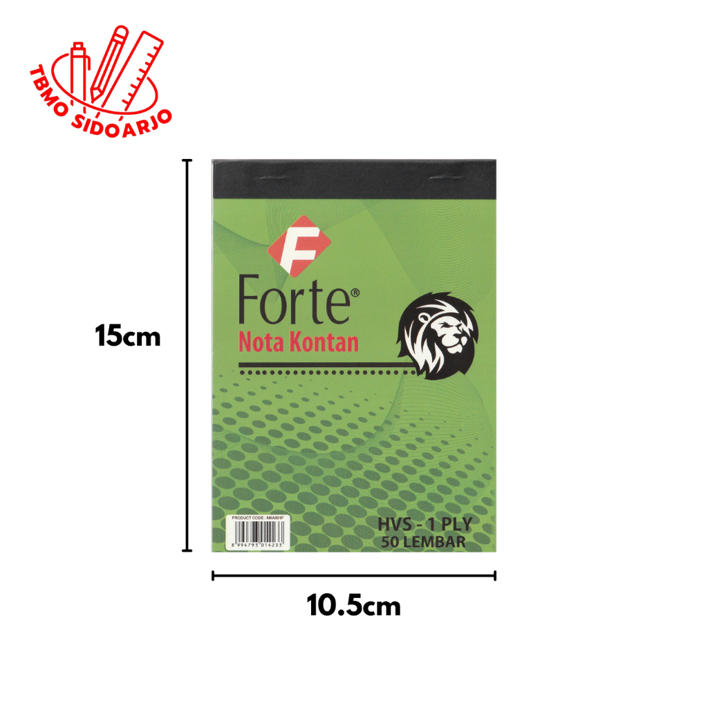 

TBMO Nota Kontan Forte Kecil 1ply K1 Per Pcs