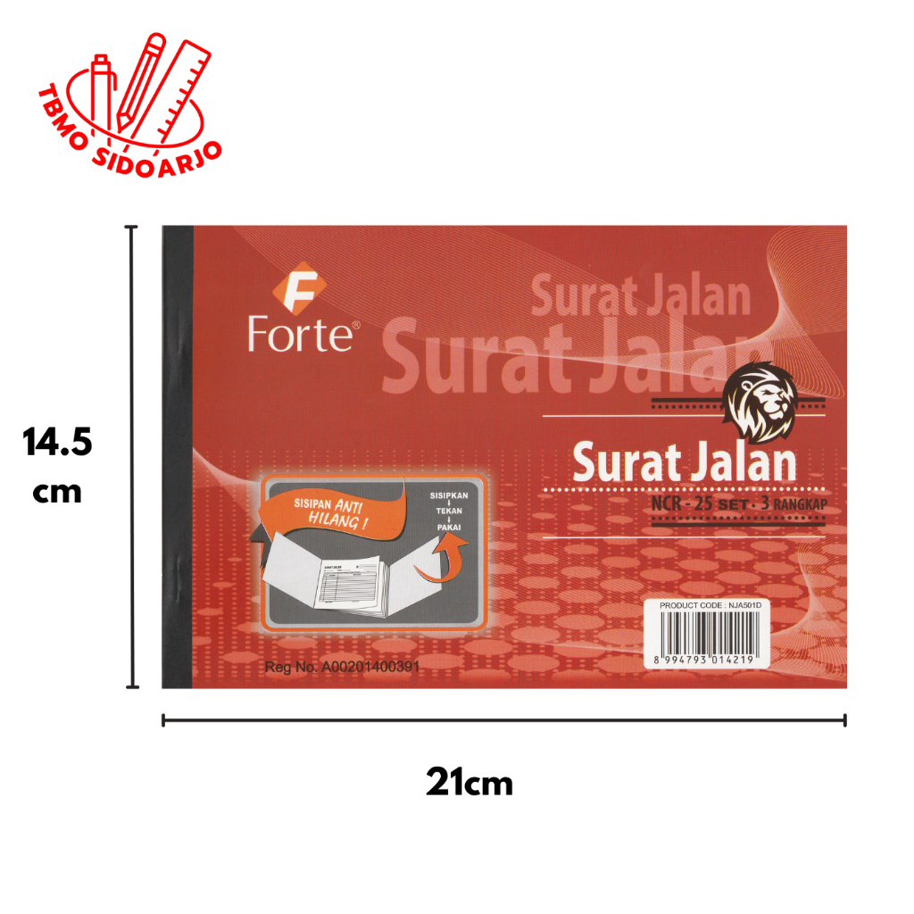 

TBMO Surat Jalan Forte Besar 3ply B3 Per Pcs