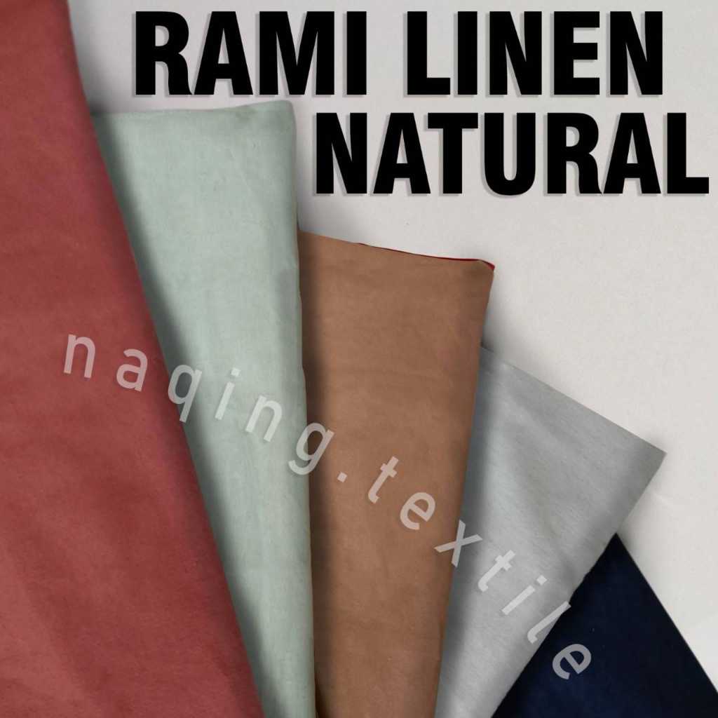 Kain Rami Linen Natural IMPORT Naqing Textile