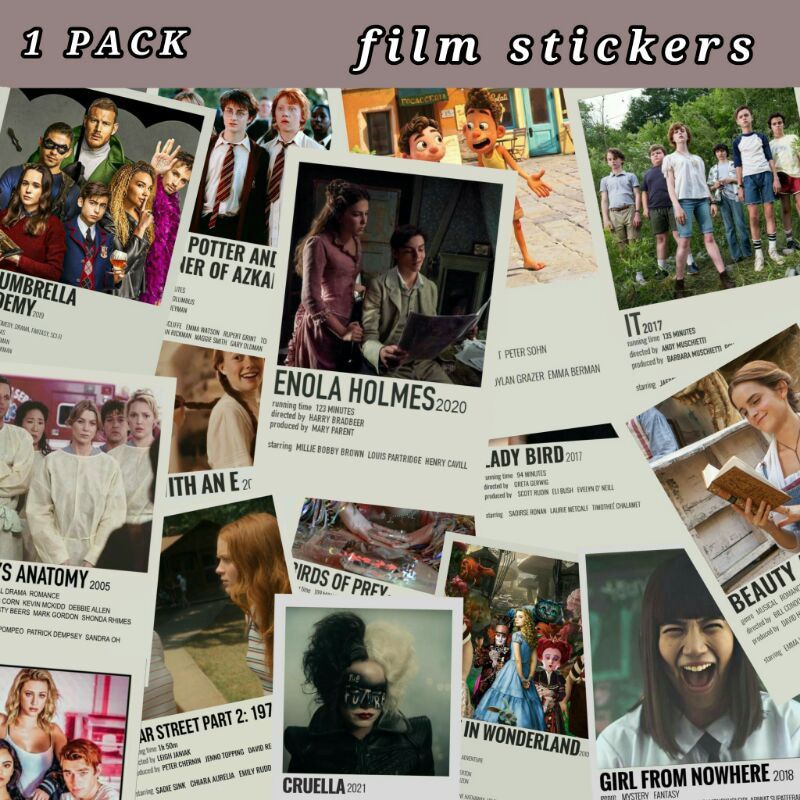

60PCS++ MINI STICKER POSTRR FILM | STIKER FILM NETFLIX | POSTER STIKER MINI FILM NETFLIX | POSTER STICKER