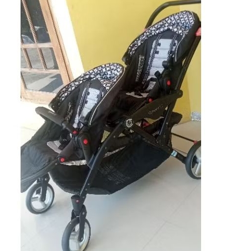 stroller tandem/stroller kembar preloved contours option LT