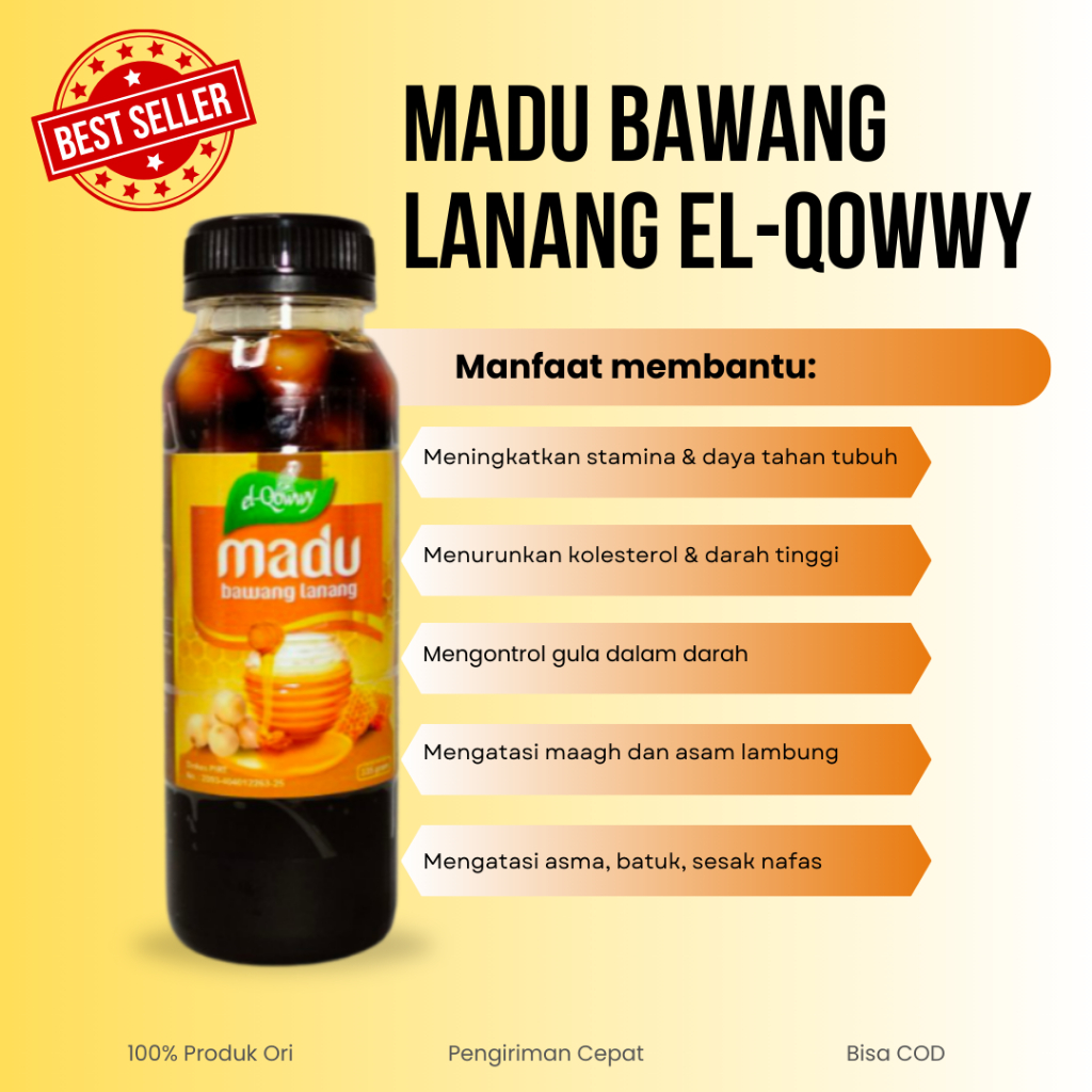 

MADU BAWANG LANANG EL-QOWWY - Bawang Putih Tunggal Atasi Kolesterol Hipertensi Darah Tinggi