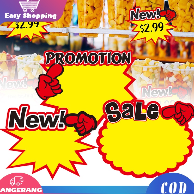 

Harga Termurah 5pcs Label Harga Pop Card Penjepit Harga Tulisan Promo Sale New Tag Kartu Promo Sale Price Tag