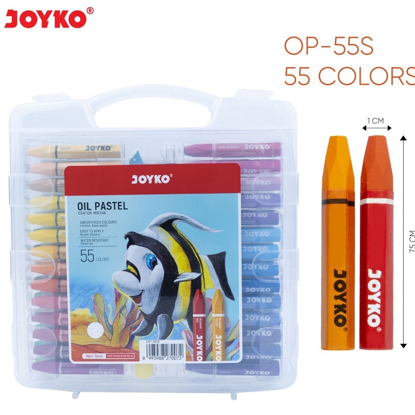 

Crayon 55 Titi Oil Pastel Joyko Set 55