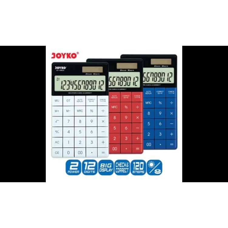 

Gaya Kalkulator CC 48CO joyko barang ready stock check out aja langsung