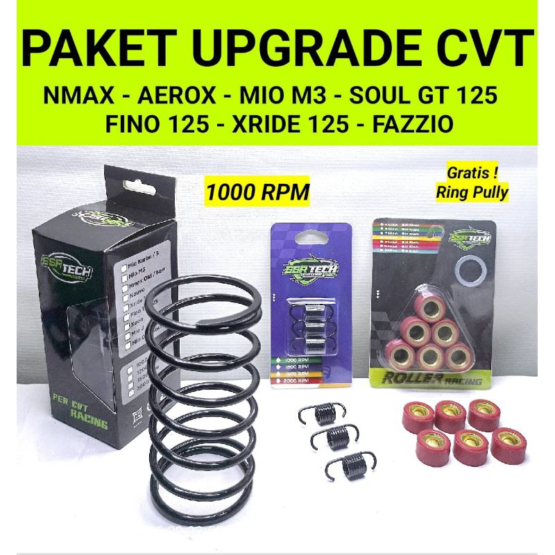 NEW Paket Upgrade CVT 1000 1200 1500 2000 RPM NMAX AEROX MIO M3 LEXI SOUL GT 125 XRIDE 125 FAZZIO