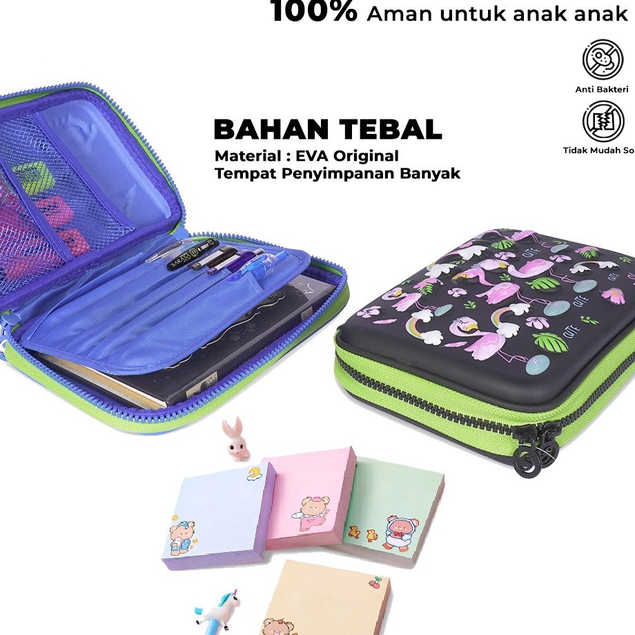 

Bestseller Kotak Pensil 3D Anak Sekolah Hardcase Kotak Alat Tulis Pencil Timbul Besar