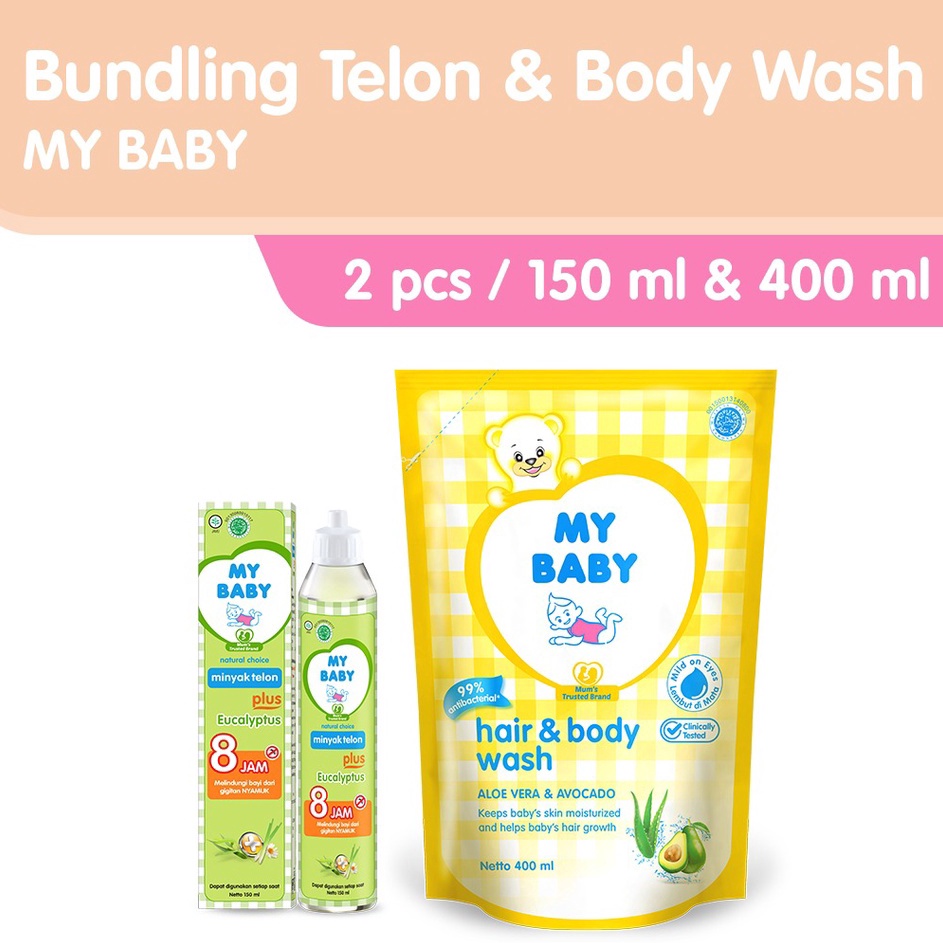 

Diskon Promo My Baby Minyak Telon Plus 15ml Hair Bodywash Aloevera Avocado 4ml Bundle Package