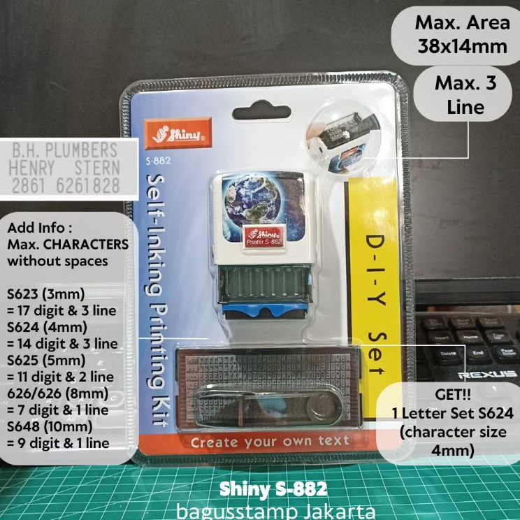 

Stock Banyak Stempel Expired Shiny S882 S882 S 882 Stempel Bongkar Pasang