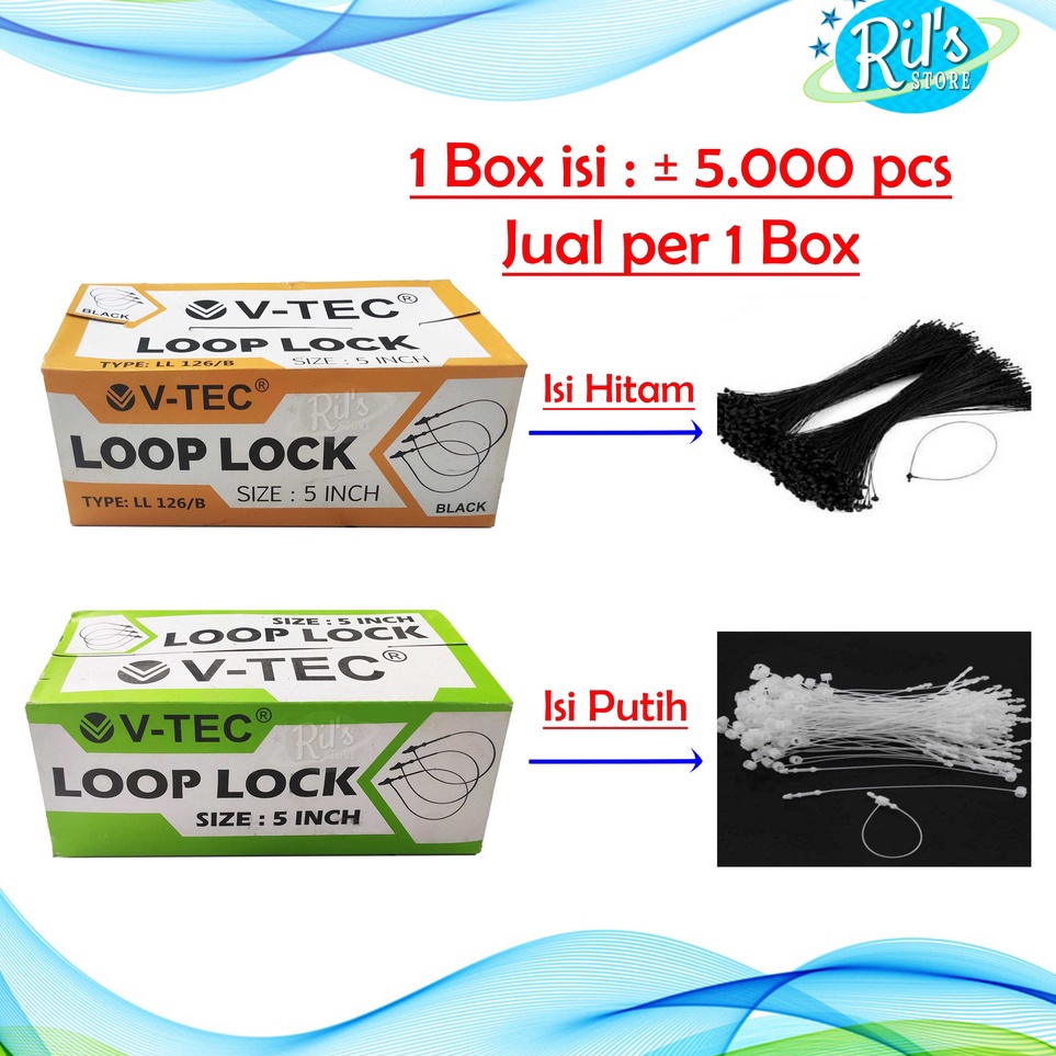 

LOOP PIN 5 INCH VTEC LOOP LOCK PIN TALI HANGTAG 5 PCS HANGTAG BAJU KAUS KAKI
