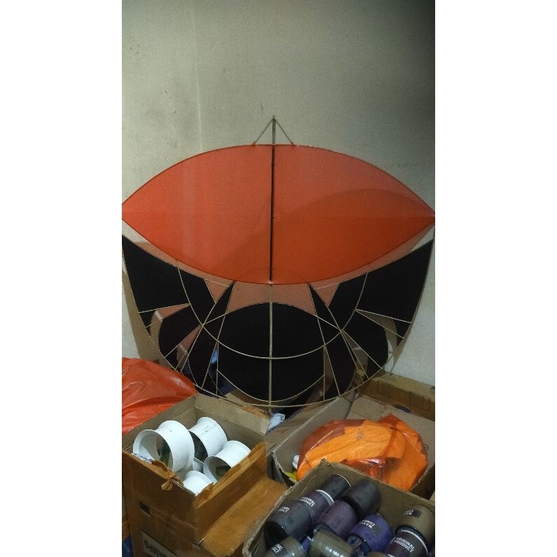 layangan black spider 1meter