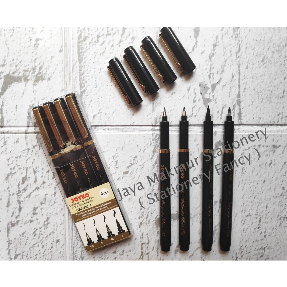 

Pasti Murah Pena Kuas Kaligrafi Joyko CBP3324 Set 4 Pcs