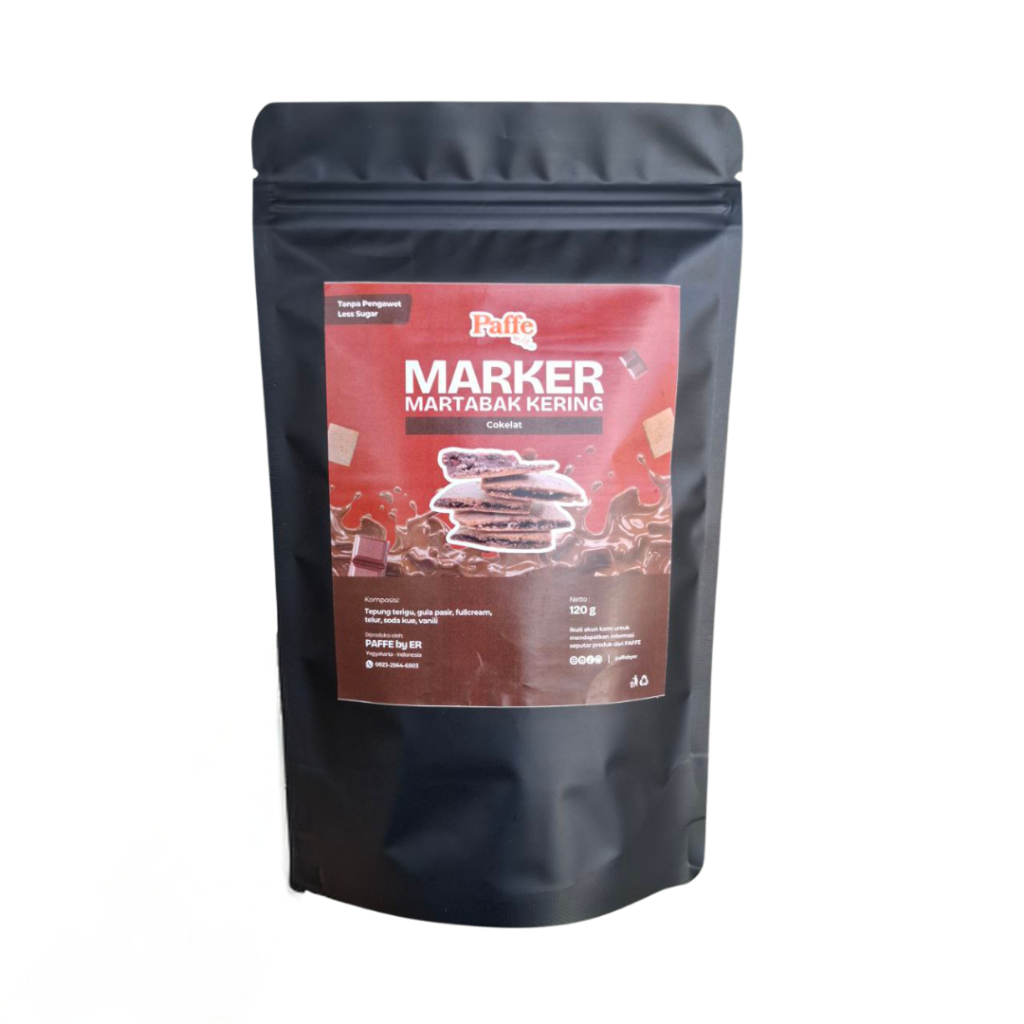 

BUY 2 GET 1 || MARKER Martabak Kering Rasa Cokelat Pouch 120gr