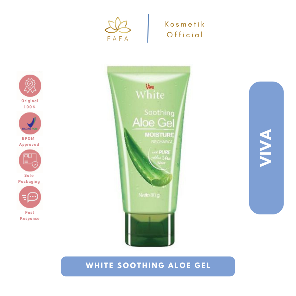 VIVA White Soothing Aloe Gel Pelembab Aloe Vera Gel
