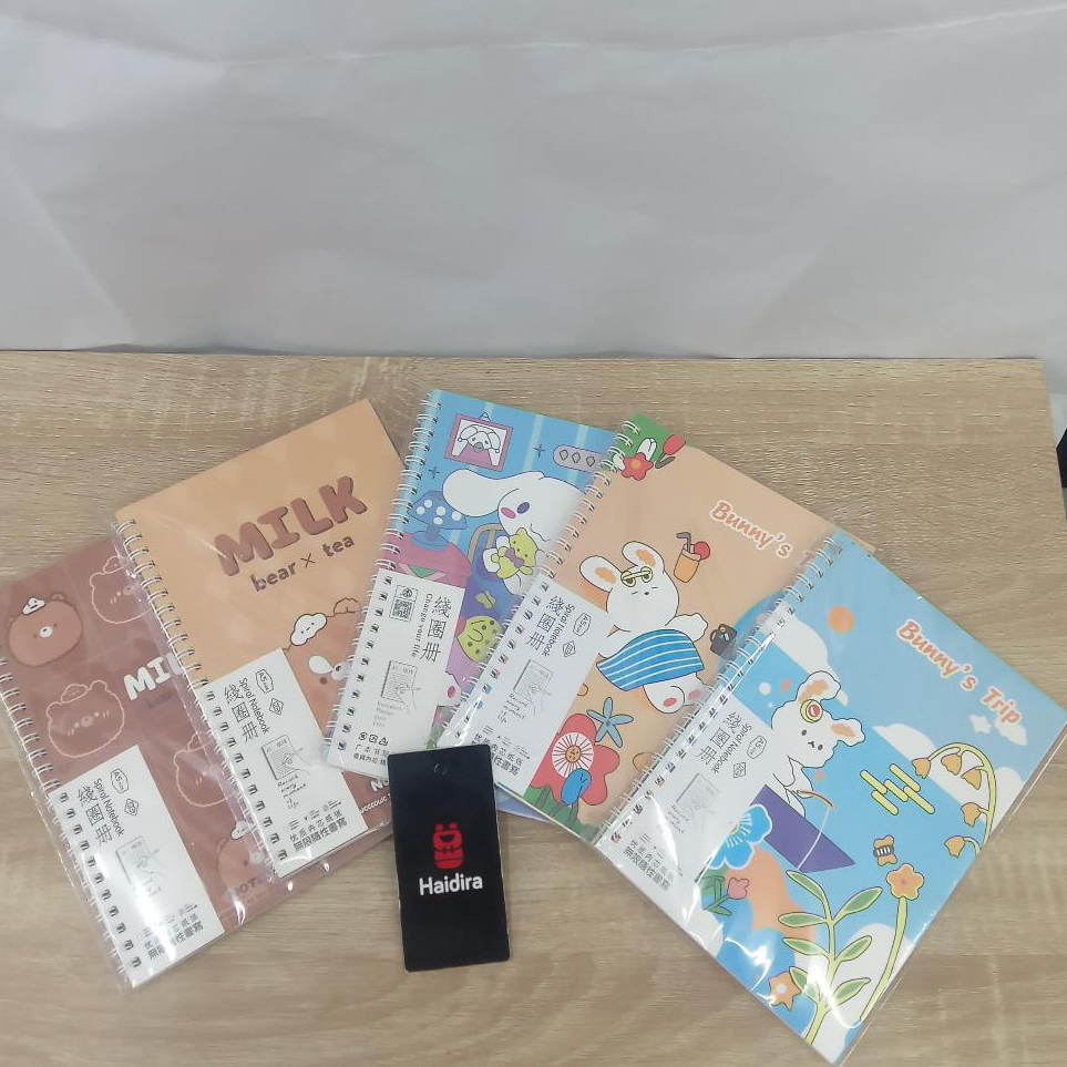 

Spiral Notebook / Buku Note Spiral A5 Cantik Aneka Karakter