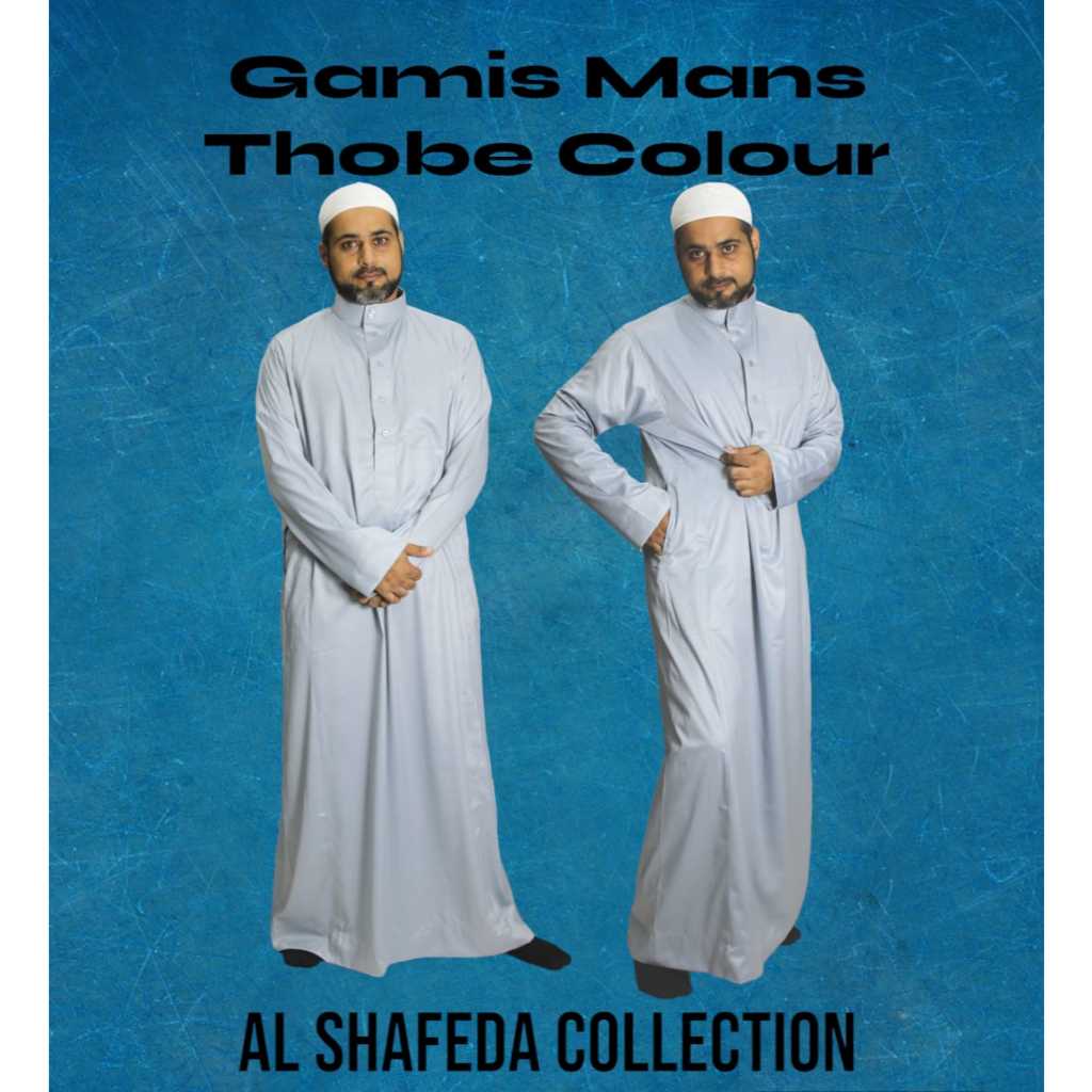 AL Shafeda Jubah / Gamis Pria Dewasa Slimfit Manset Premium Series | Warna / Gamis Al Shafeda Tobe P