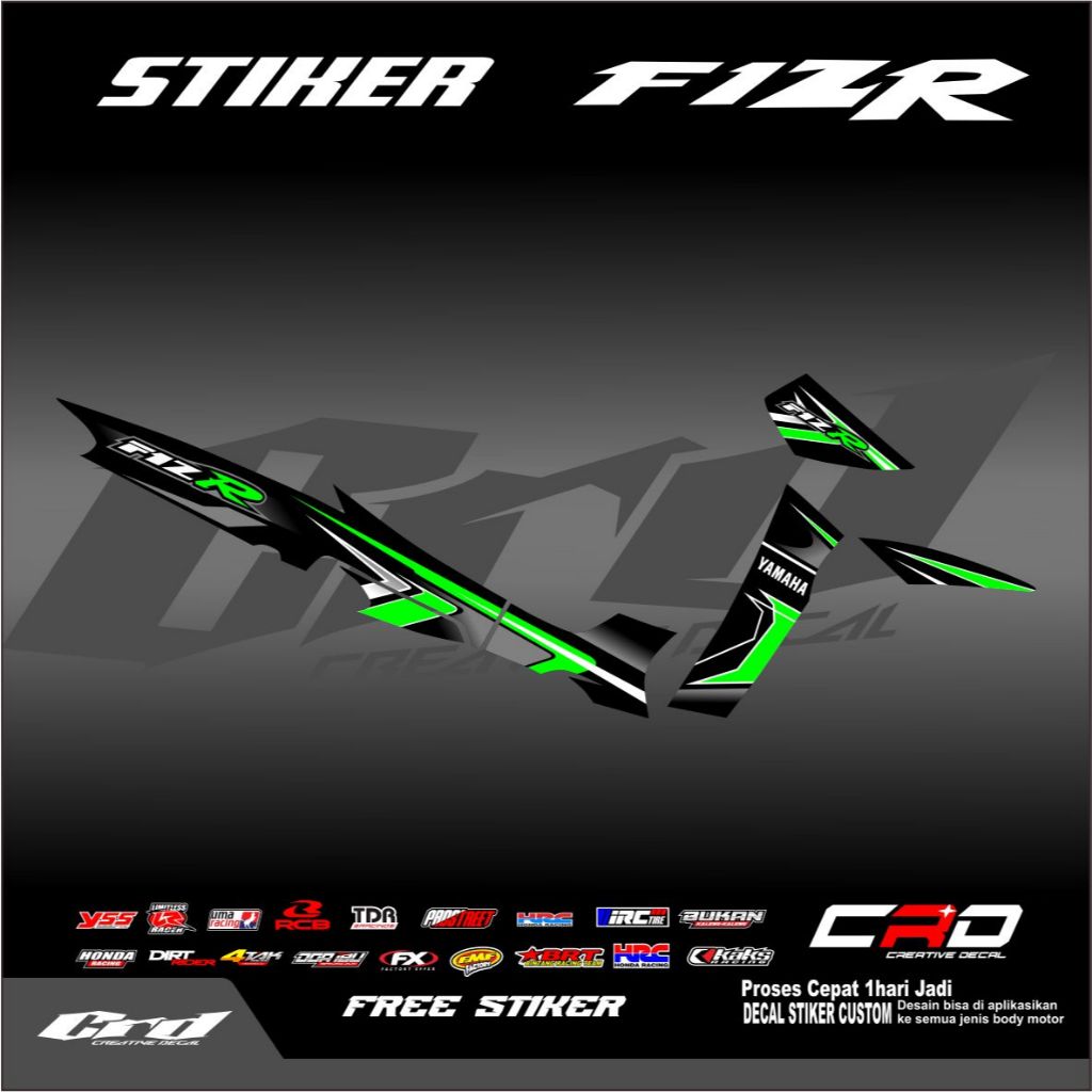 Striping Variasi Fiz R Motif Roadrace Semi Decal Striping Motor FIZ R Striping Motor Yamaha Fiz R
