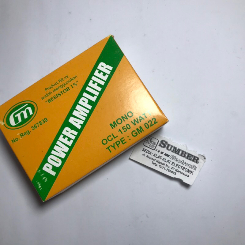 power amplifier mono ocl 150watt gm 022
