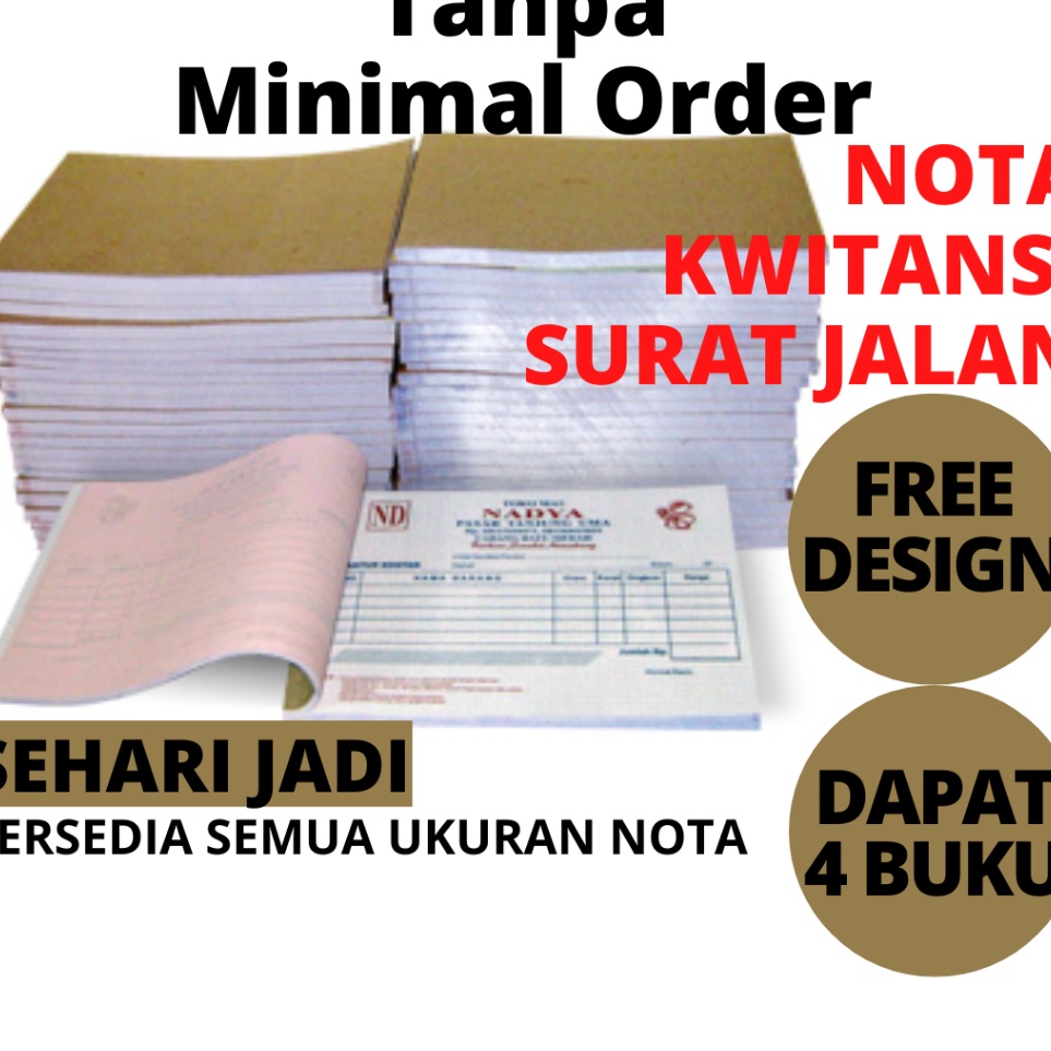 

KODE H39B TERLENGKAP NOTA TOKO CUSTOM 1 2 3 RANGKAP PLY BON SURAT KWINTANSI SURAT JALAN INVOICE FORMULIR SLIP GAJI FORM